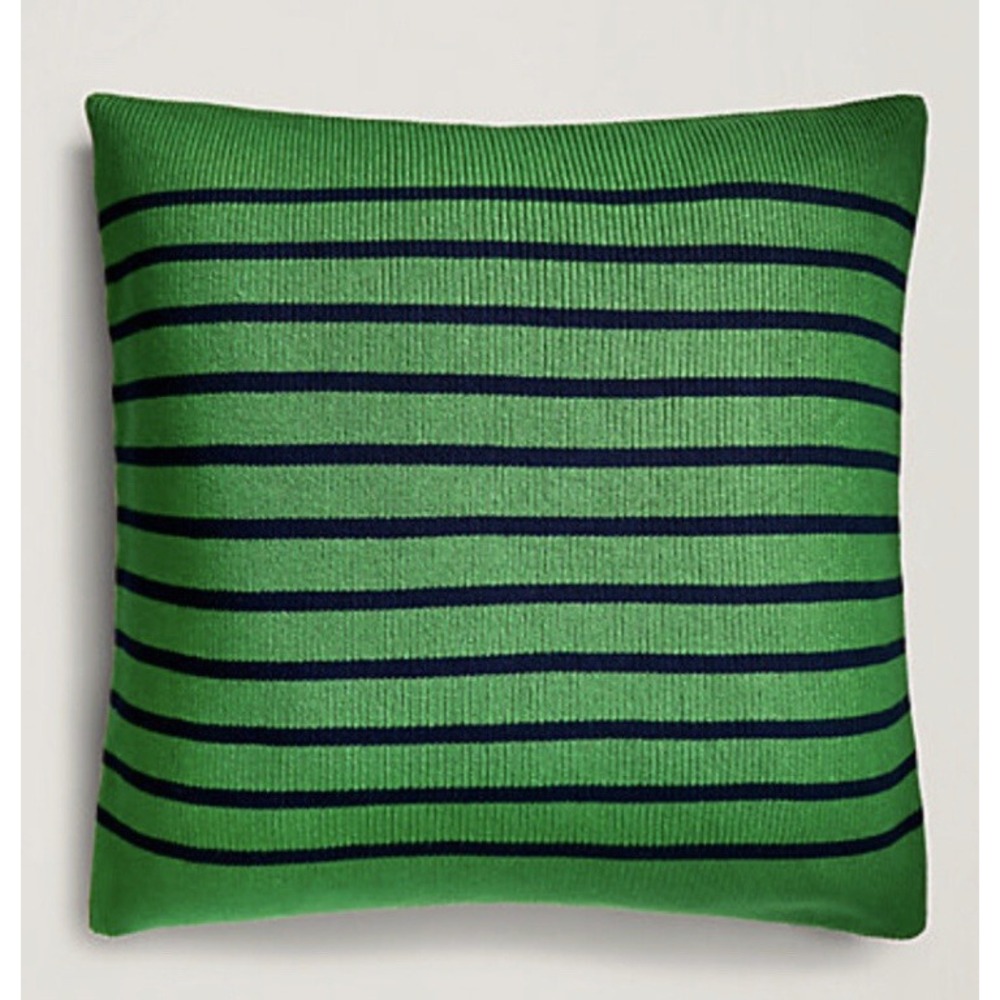 Ralph Lauren Home Toulon Striped Throw Pillow Case Only Bottle Green/Navy